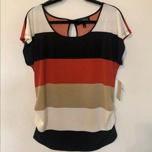 Woman’s striped blouse top